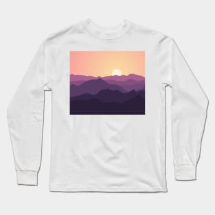 Purple mountains Long Sleeve T-Shirt